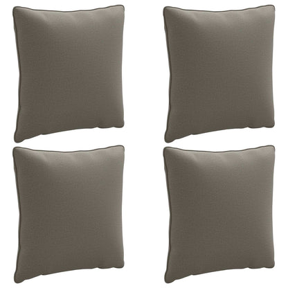 vidaXL Back Cushion PUTTEN 4 pcs 100% Polyester Grey 40 x 40 x 15 cm