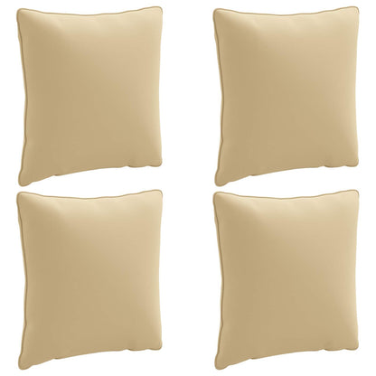 vidaXL 4-Piece Back Cushions PUTTEN 4 pcs 100% Polyester Beige