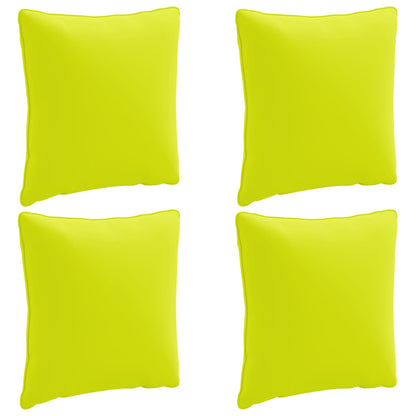 vidaXL 4-Piece Back Cushions PUTTEN 4 pcs 100% Polyester Bright Green