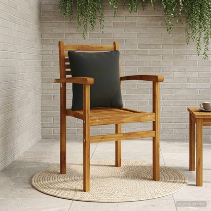 vidaXL Back Cushion PUTTEN 100% Polyester Black 40 x 40 x 15 cm