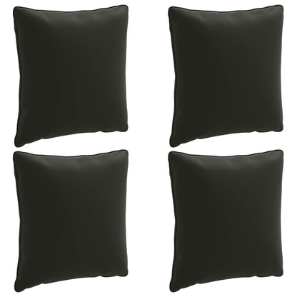vidaXL 4-Piece Back Cushions PUTTEN 4 pcs 100% Polyester Black