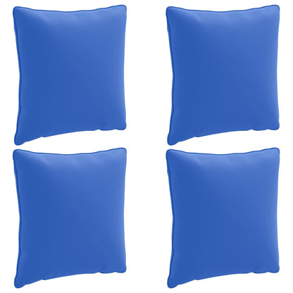vidaXL 4-Piece Back Cushions PUTTEN 4 pcs 100% Polyester Royal Blue