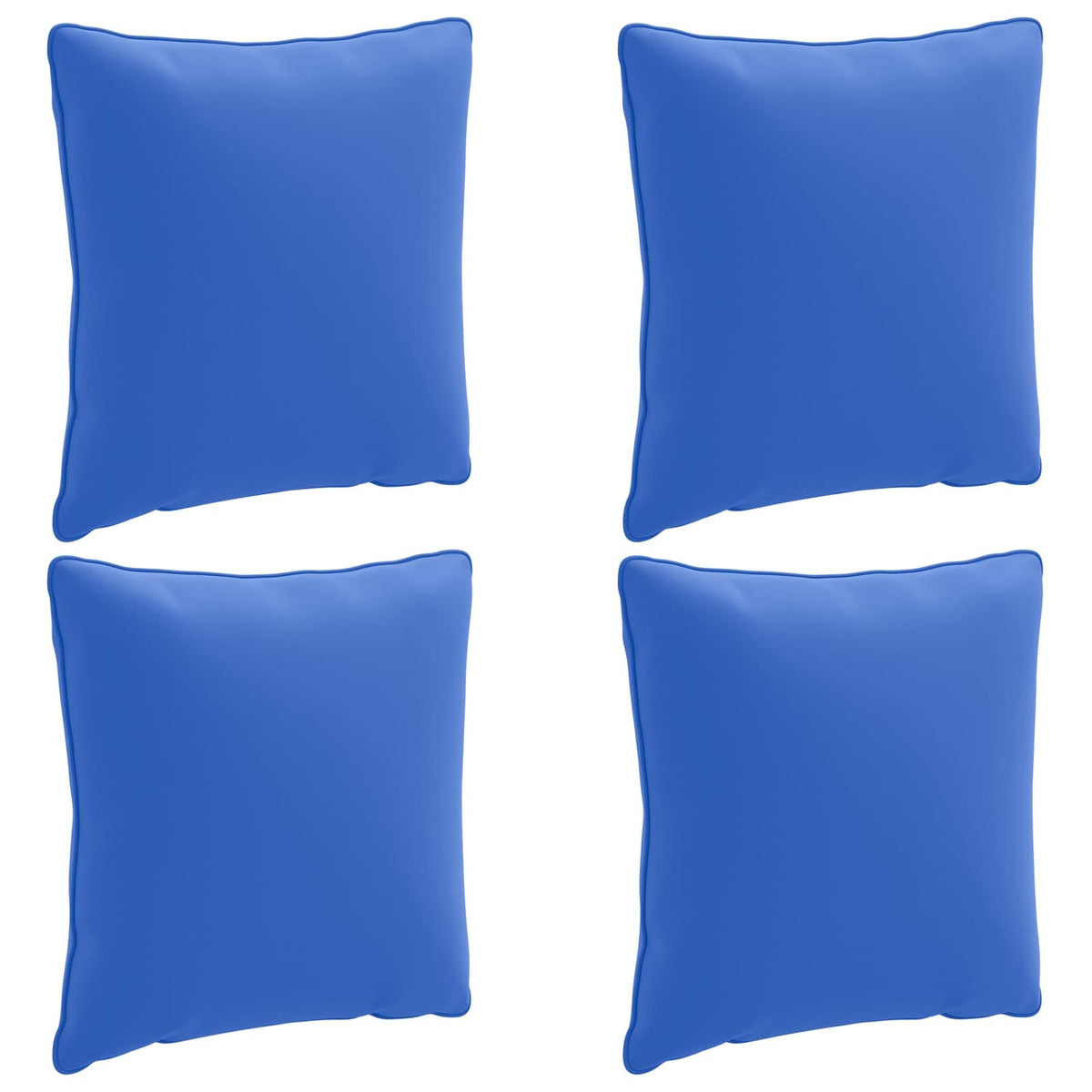vidaXL Back Cushion PUTTEN 4 pcs 100% Polyester Royal Blue