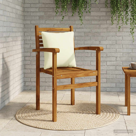 vidaXL Back Cushion PUTTEN 100% Polyester Cream 40 x 40 x 15 cm