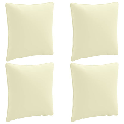 vidaXL 4-Piece Back Cushions PUTTEN 4 pcs 100% Polyester Cream