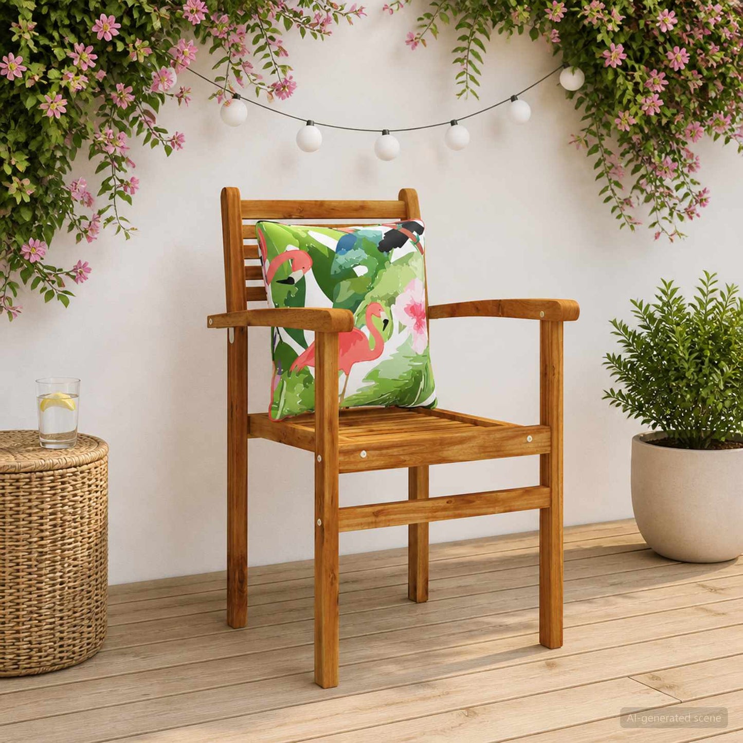 vidaXL 4-Piece Back Cushions PUTTEN 4 pcs 100% Polyester Multicolour