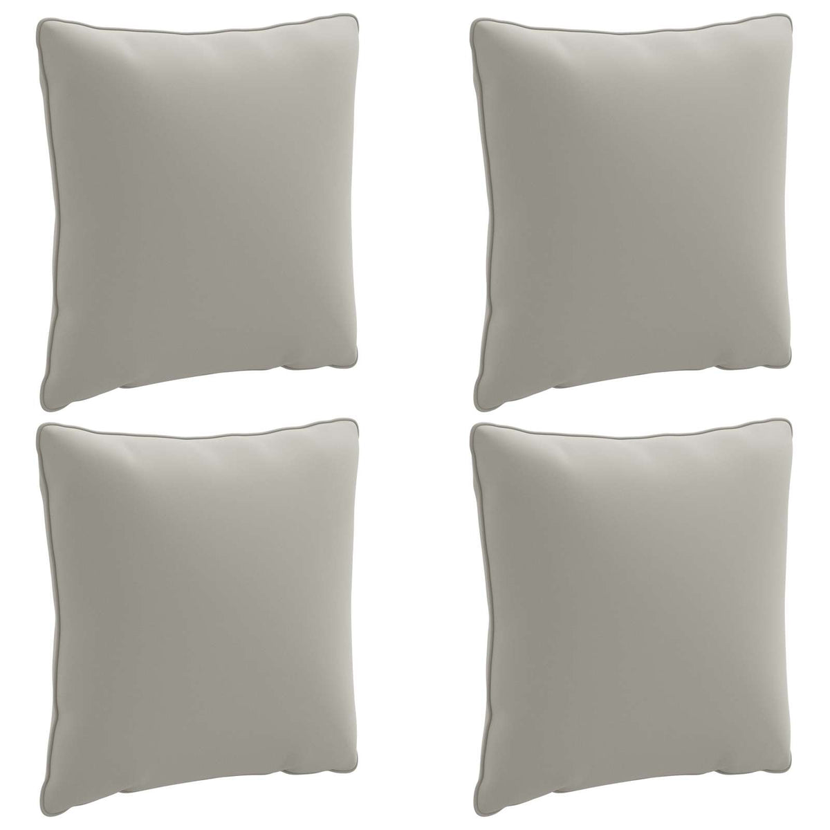 vidaXL 4-Piece Back Cushions PUTTEN 4 pcs 100% Polyester Grey