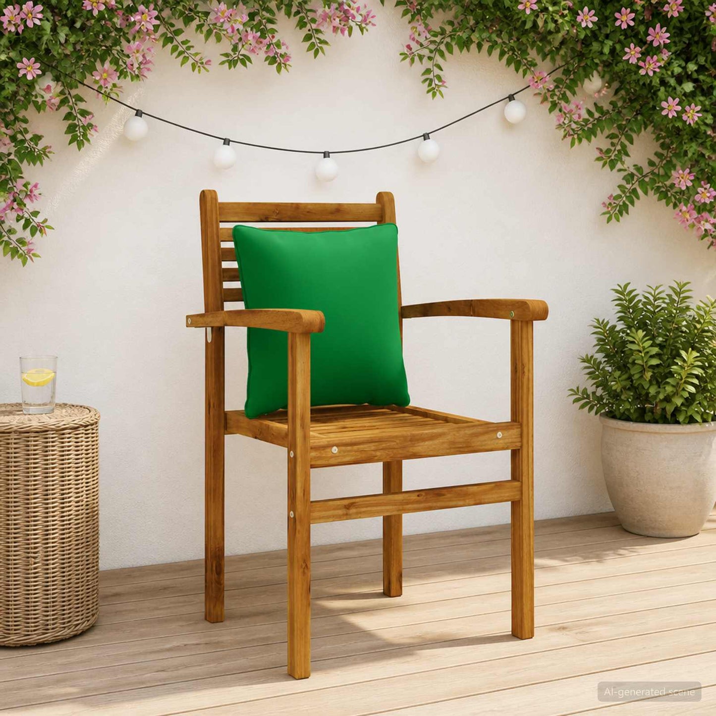 vidaXL 4-Piece Back Cushions PUTTEN 4 pcs 100% Polyester Green