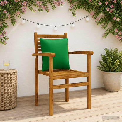 vidaXL 4-Piece Back Cushions PUTTEN 4 pcs 100% Polyester Green