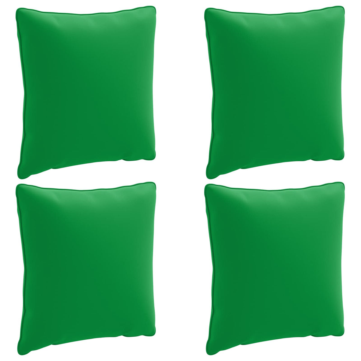 vidaXL 4-Piece Back Cushions PUTTEN 4 pcs 100% Polyester Green