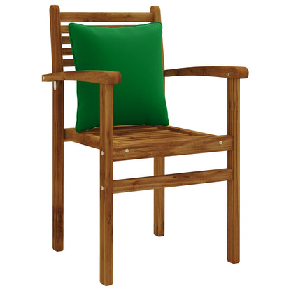 vidaXL 4-Piece Back Cushions PUTTEN 4 pcs 100% Polyester Green