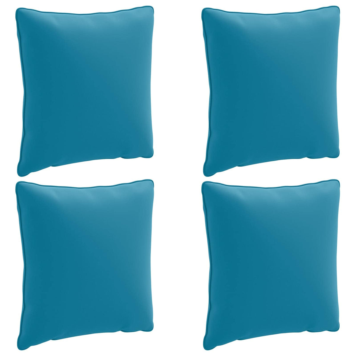 vidaXL 4-Piece Back Cushions PUTTEN 4 pcs 100% Polyester Light Blue