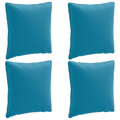 vidaXL 4-Piece Back Cushions PUTTEN 4 pcs 100% Polyester Light Blue