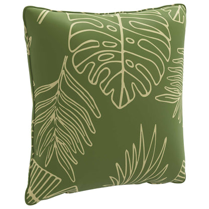 vidaXL 1-Piece Back Cushion PUTTEN 100% Polyester Leaf Design