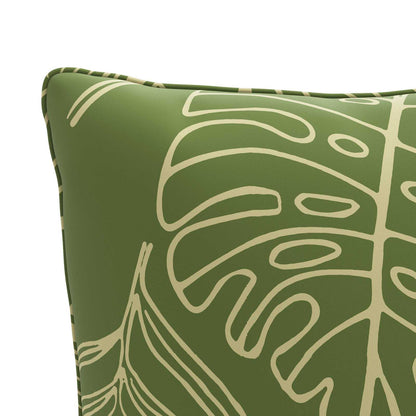 vidaXL 4-Piece Back Cushions PUTTEN 4 pcs 100% Polyester Leaf Design
