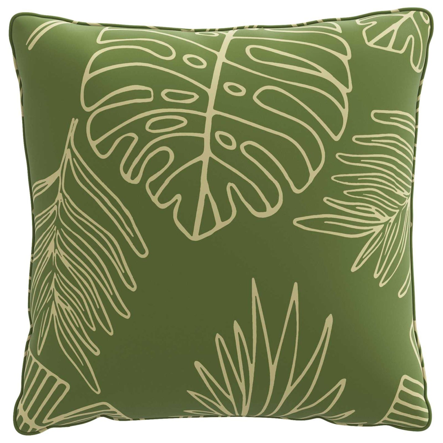 vidaXL 4-Piece Back Cushions PUTTEN 4 pcs 100% Polyester Leaf Design