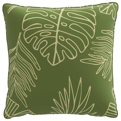 vidaXL 4-Piece Back Cushions PUTTEN 4 pcs 100% Polyester Leaf Design