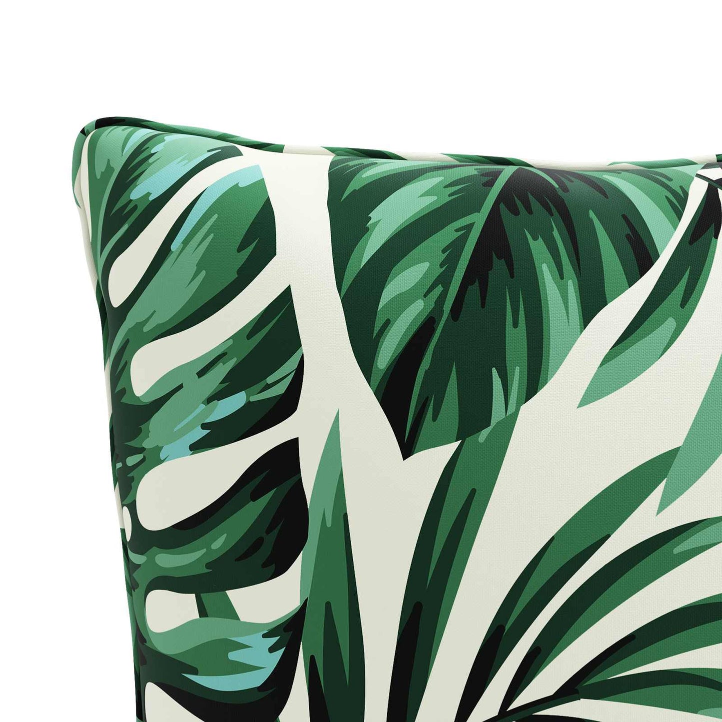 vidaXL 1-Piece Back Cushion PUTTEN 100% Polyester Leaf Pattern