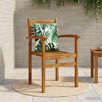 vidaXL 1-Piece Back Cushion PUTTEN 100% Polyester Leaf Pattern