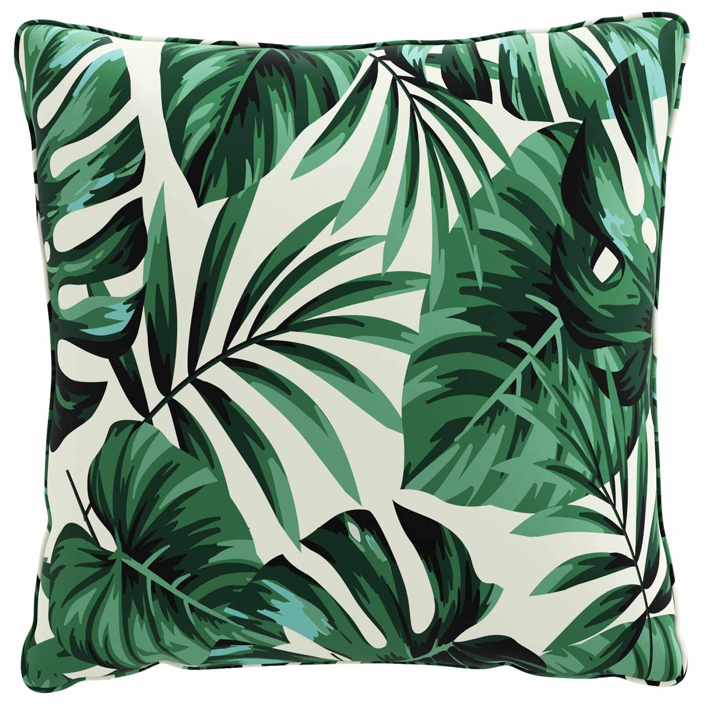 vidaXL 1-Piece Back Cushion PUTTEN 100% Polyester Leaf Pattern