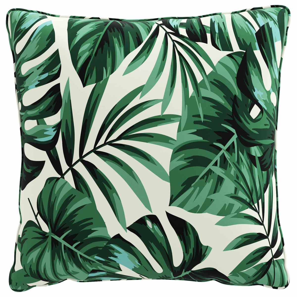 vidaXL Back Cushion PUTTEN 4 pcs 100% Polyester Leaf Pattern