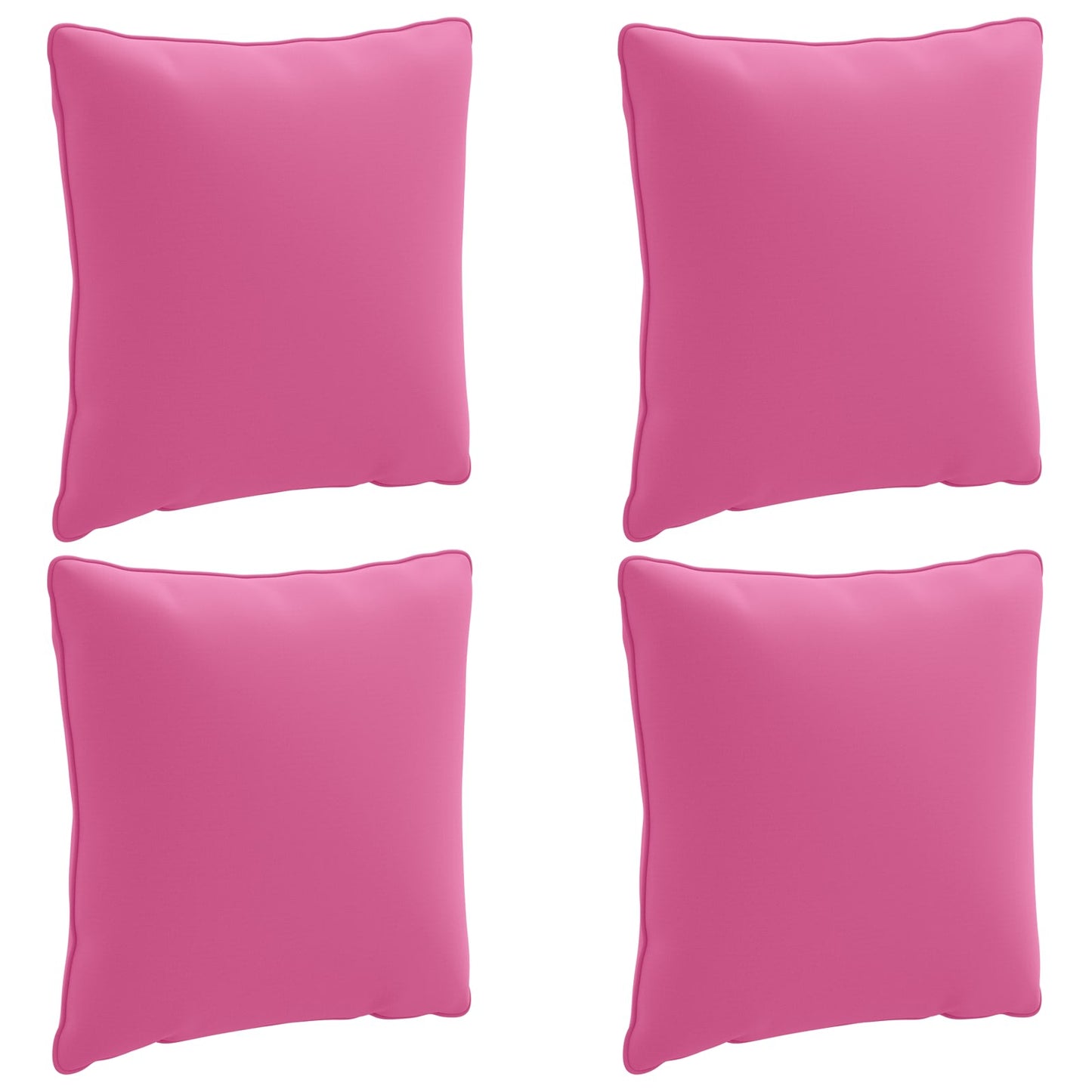 vidaXL 4-Piece Back Cushions PUTTEN 4 pcs 100% Polyester Pink