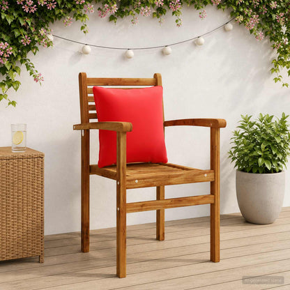 vidaXL 4-Piece Back Cushions PUTTEN 4 pcs 100% Polyester Red