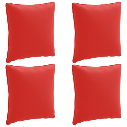 vidaXL 4-Piece Back Cushions PUTTEN 4 pcs 100% Polyester Red