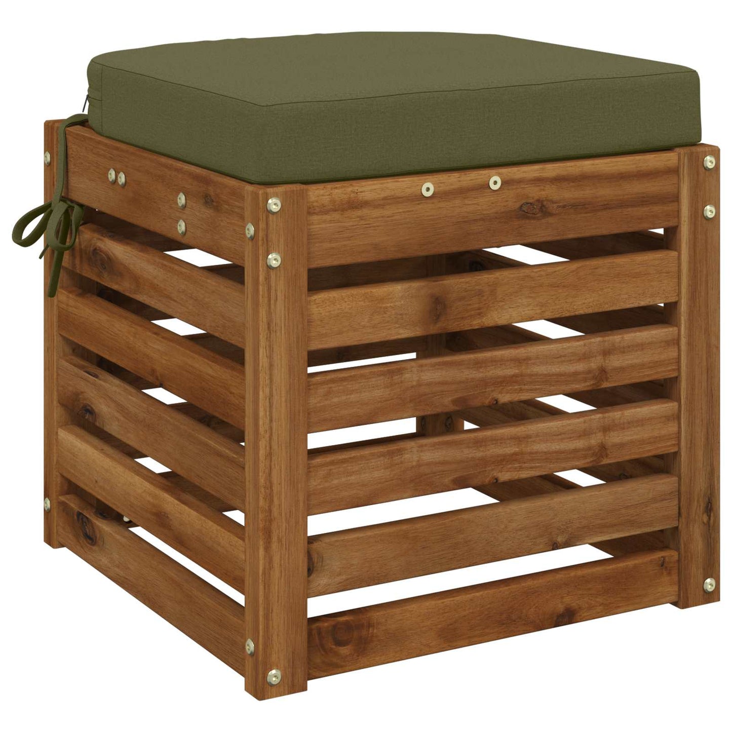 vidaXL 1-Piece Seat Cushion SOEST 100% Polyester Olive Green