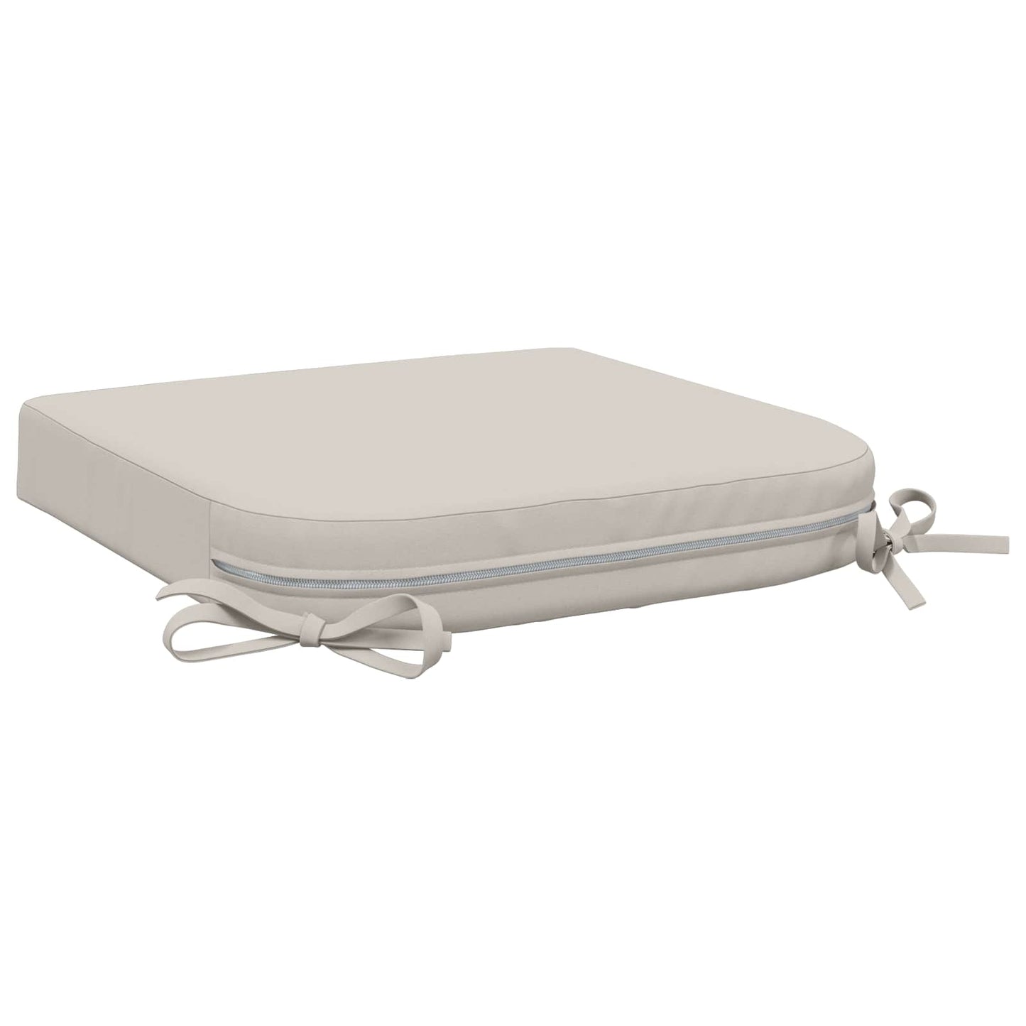 vidaXL 1-Piece Seat Cushion SOEST 100% Polyester White 40 x 40 x 7 cm