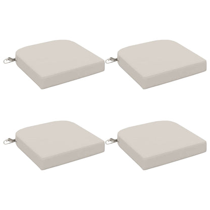 vidaXL 4-Piece Seat Cushions SOEST 4 pcs 100% Polyester White