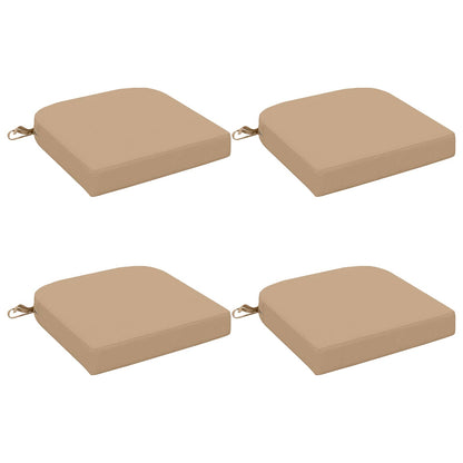 vidaXL 4-Piece Seat Cushions SOEST 4 pcs 100% Polyester Sand