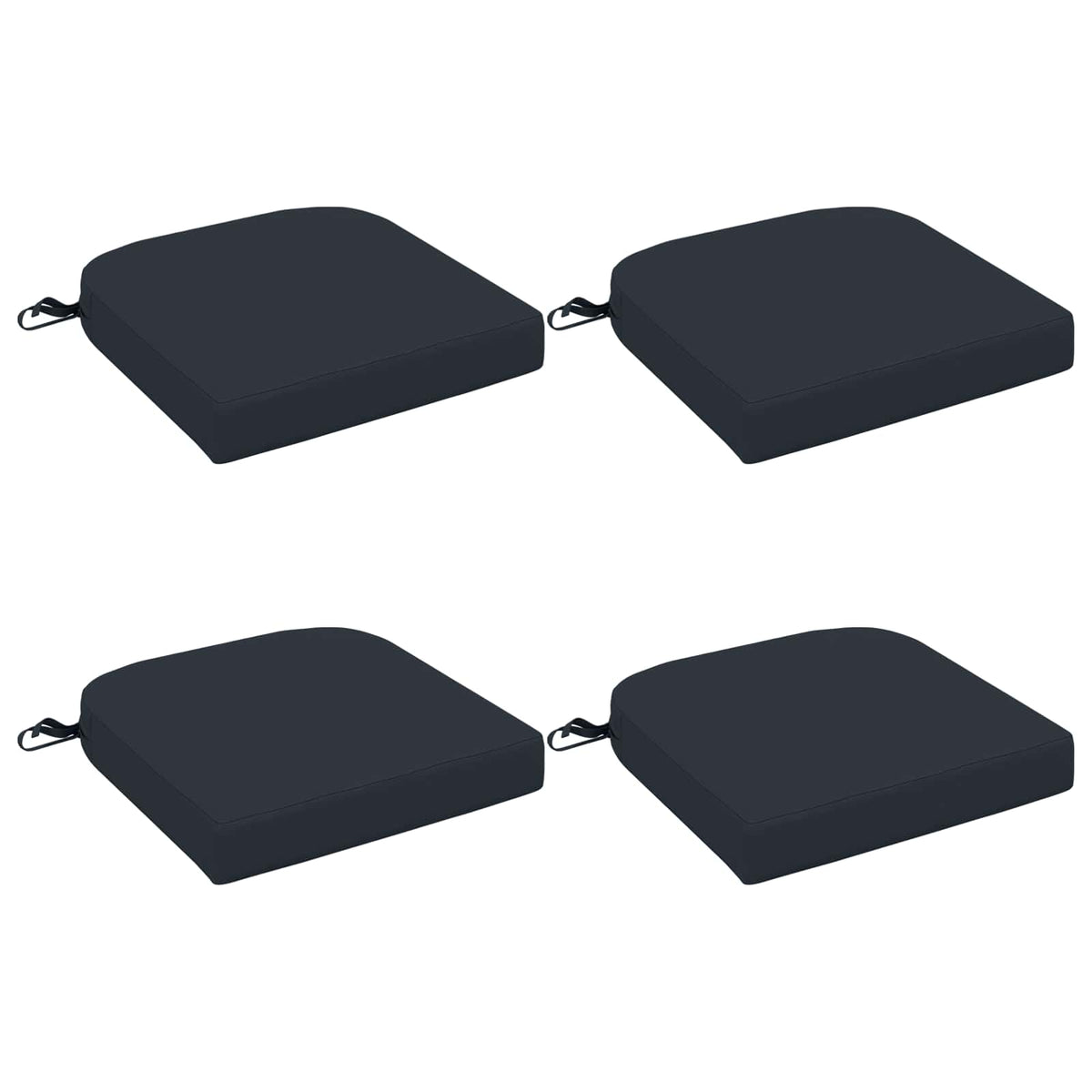 vidaXL 4-Piece Seat Cushions SOEST 4 pcs 100% Polyester Dark Blue