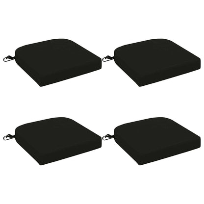 vidaXL 4-Piece Seat Cushions SOEST 4 pcs 100% Polyester Black
