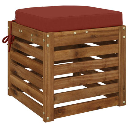 vidaXL 1-Piece Seat Cushion SOEST 100% Polyester Red 40 x 40 x 7 cm