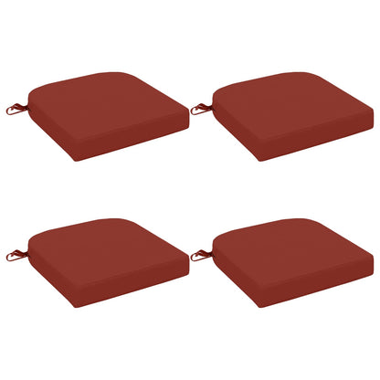 vidaXL 4-Piece Seat Cushions SOEST 4 pcs 100% Polyester Red