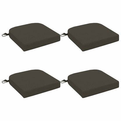 vidaXL 4-Piece Seat Cushions SOEST 4 pcs 100% Polyester Anthracite