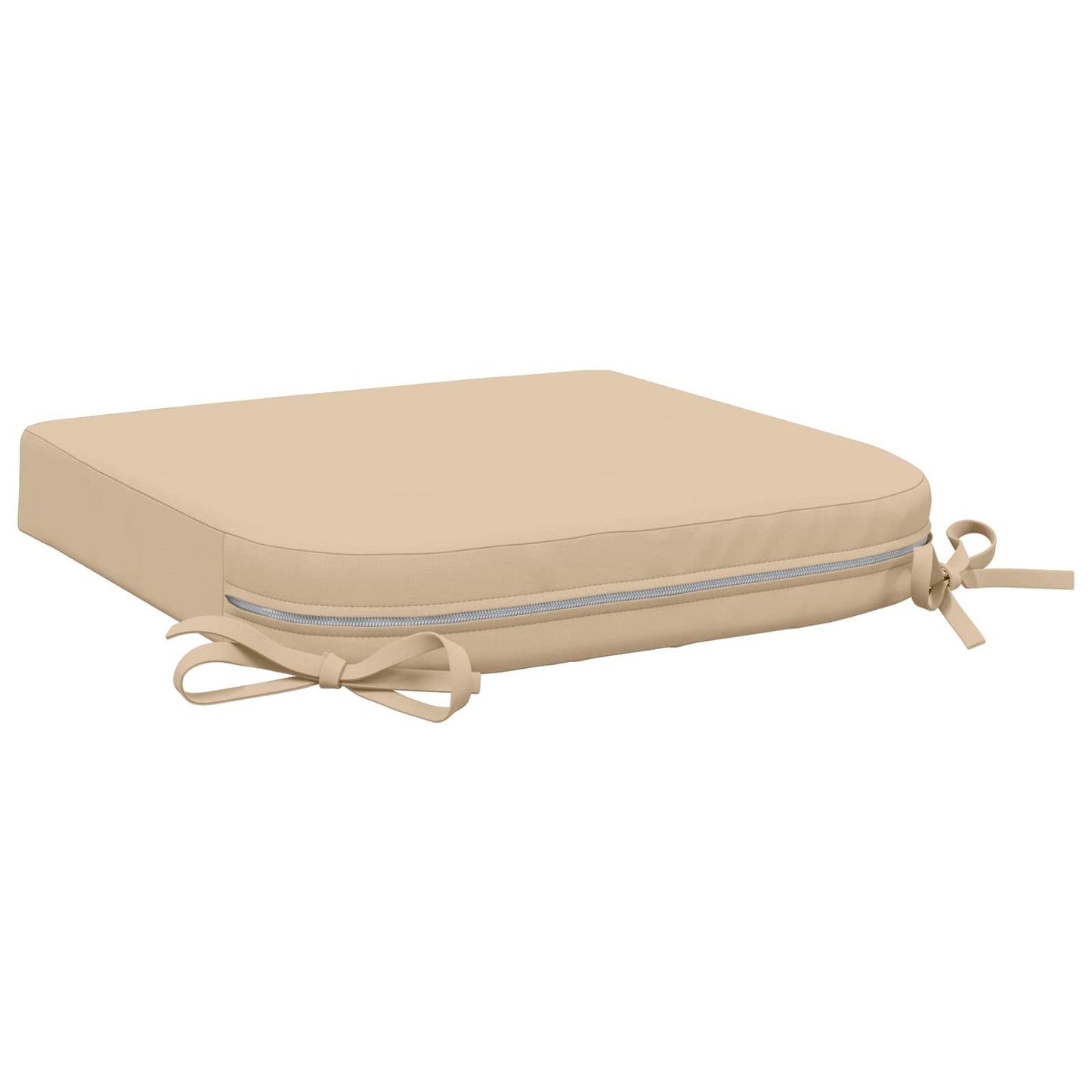 vidaXL 1-Piece Seat Cushion SOEST 100% Polyester Cream 40 x 40 x 7 cm