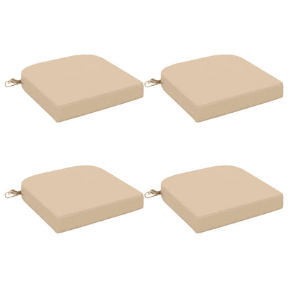 vidaXL 4-Piece Seat Cushions SOEST 4 pcs 100% Polyester Cream