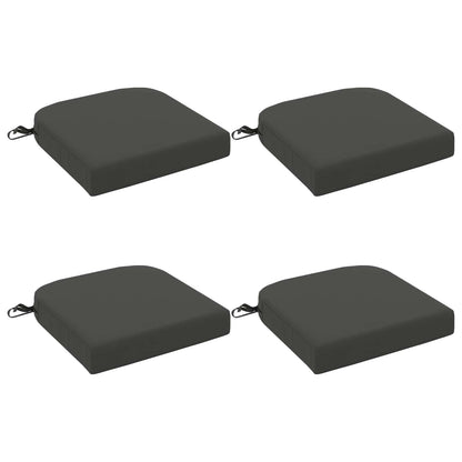 vidaXL 4-Piece Seat Cushions SOEST 4 pcs 100% Polyester Anthracite
