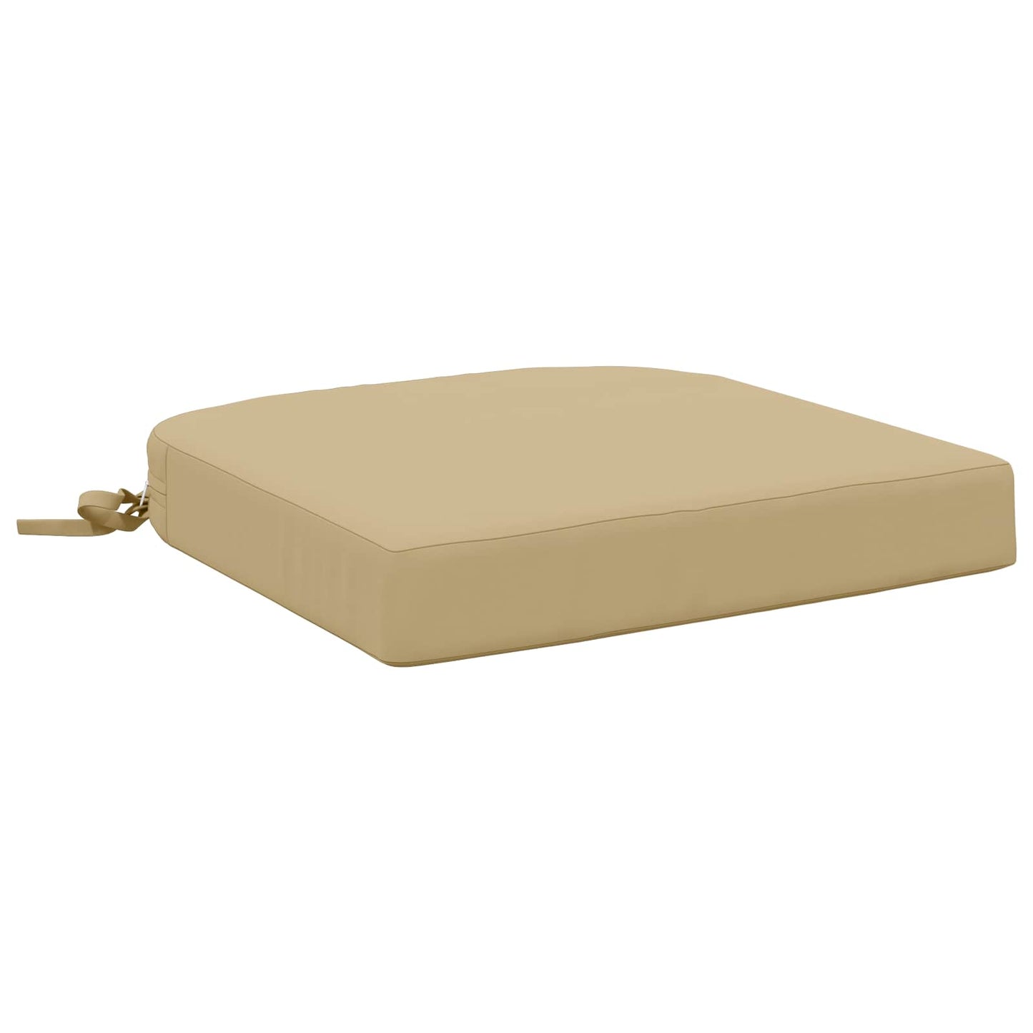 vidaXL 1-Piece Seat Cushion SOEST 100% Polyester Beige 40 x 40 x 7 cm