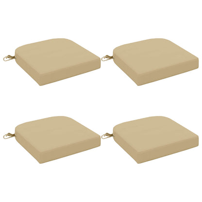 vidaXL 4-Piece Seat Cushions SOEST 4 pcs 100% Polyester Beige