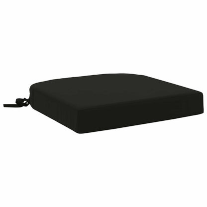 vidaXL 1-Piece Seat Cushion SOEST 100% Polyester Black 40 x 40 x 7 cm