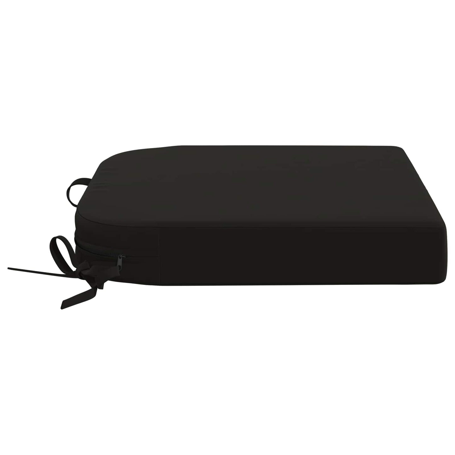 vidaXL 1-Piece Seat Cushion SOEST 100% Polyester Black 40 x 40 x 7 cm