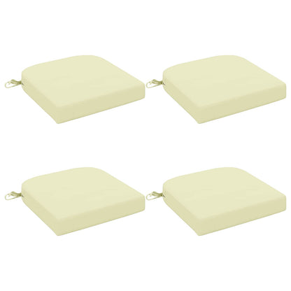 vidaXL 4-Piece Seat Cushions SOEST 4 pcs 100% Polyester Cream