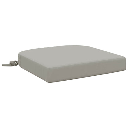 vidaXL 1-Piece Seat Cushion SOEST 100% Polyester Grey 40 x 40 x 7 cm