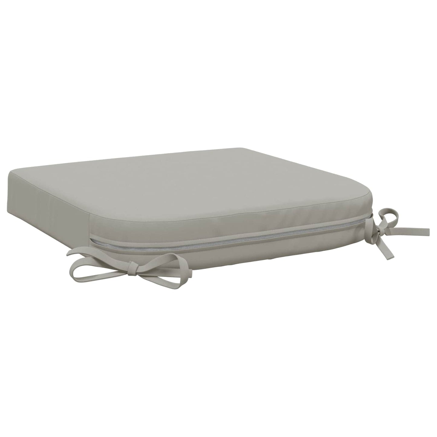 vidaXL 1-Piece Seat Cushion SOEST 100% Polyester Grey 40 x 40 x 7 cm