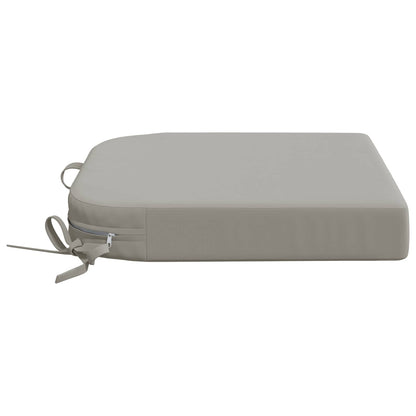 vidaXL 1-Piece Seat Cushion SOEST 100% Polyester Grey 40 x 40 x 7 cm