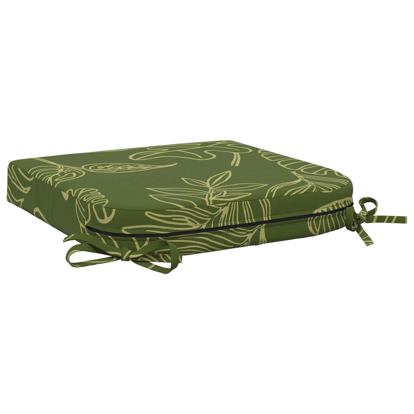 vidaXL 1-Piece Seat Cushion SOEST 100% Polyester Leaf Design