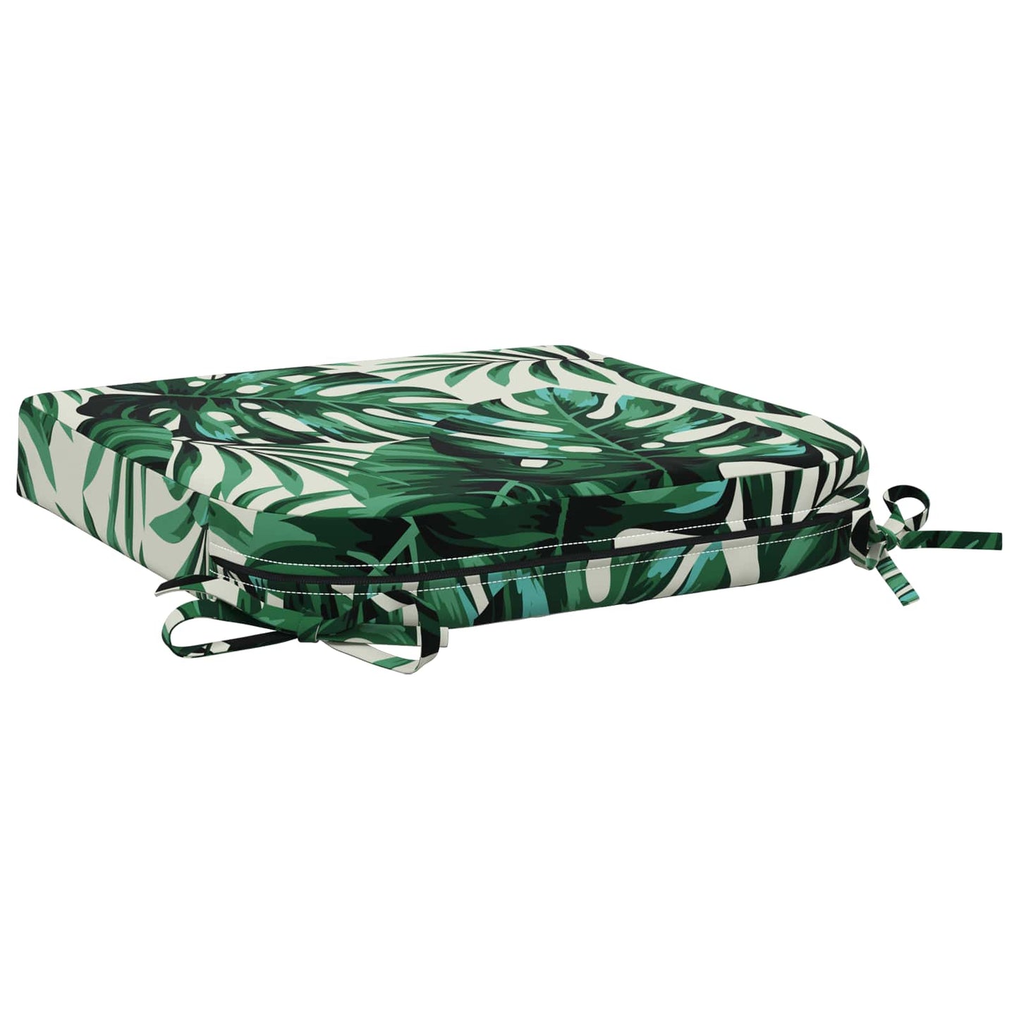 vidaXL 1-Piece Seat Cushion SOEST 100% Polyester Leaf Pattern